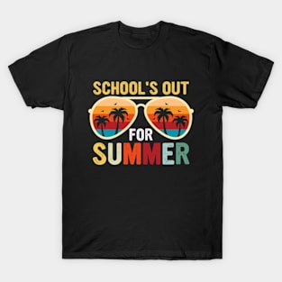 Retro Schools Out For Summer Last Day Of School T-Shirt